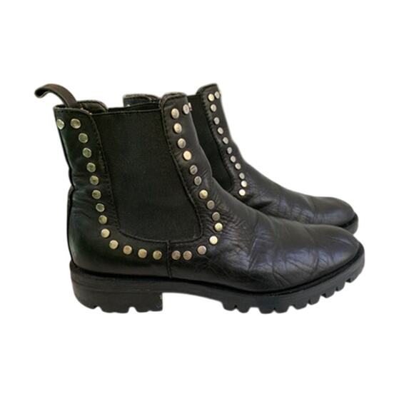 Women's Dolce Vita Peton Studded Leather Chelsea Booties Size 8.5 - Picture 7 of 7